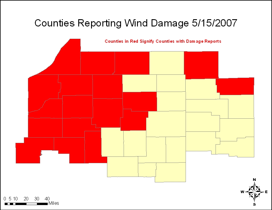 Counties Affected